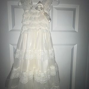 Lace Flower Rustic Girls Dress